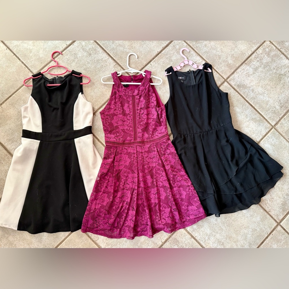 Bundle -great deal! 
Three beautiful Junior dresses, size 12 girls.